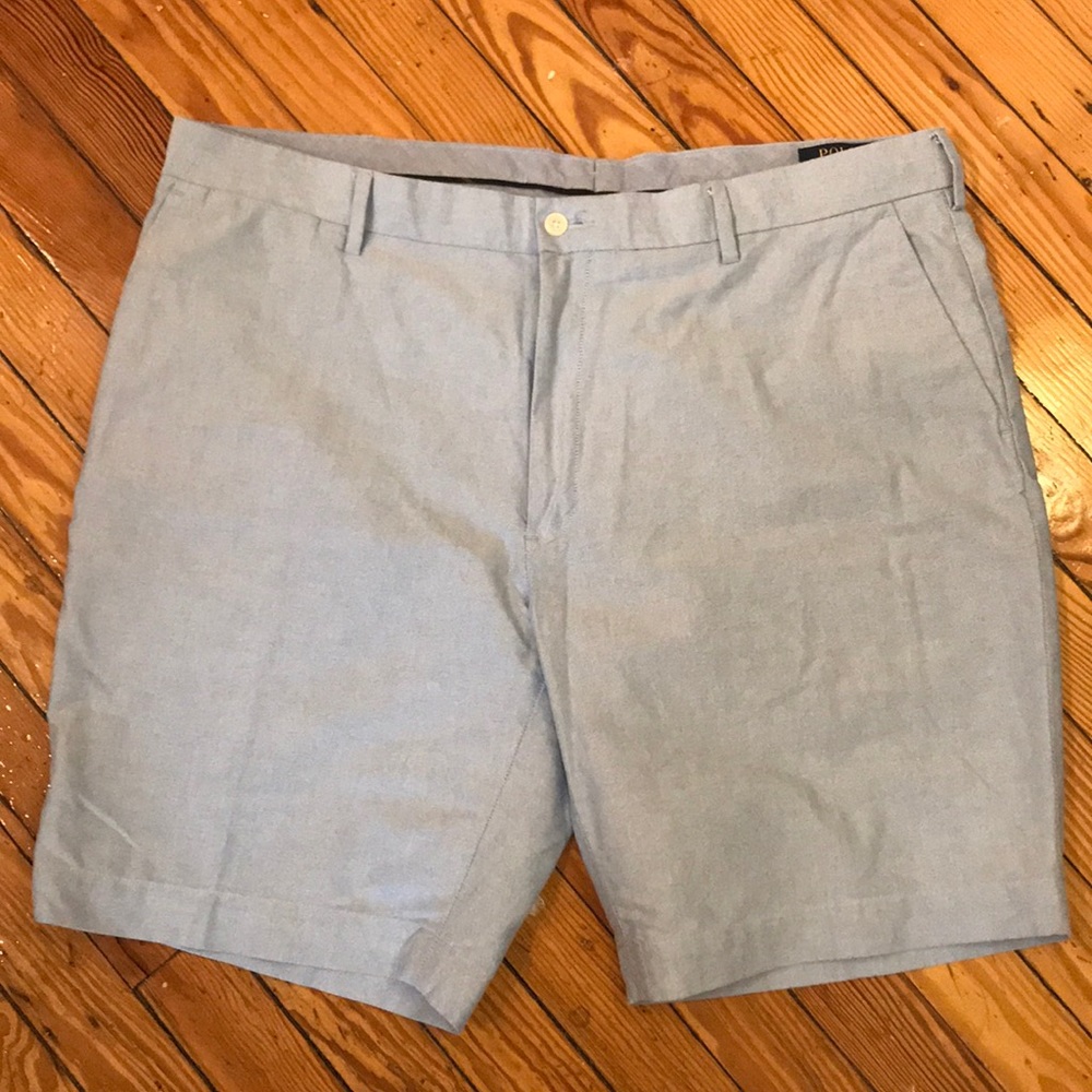 Mens Size 40 Seersucker Polo Classic 9” Shorts